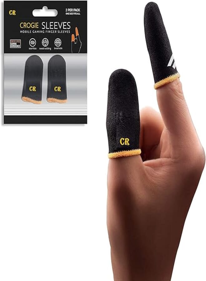 Sleeves Thumb & Finger Sleeves for Mobile Gaming, Anti-Sweat | Breathable for PUBG BGMI | COD | FREEFIRE | FORTNITE Finger Gloves | Finger Cover for PUBG (1 Pair)